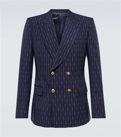 gucci suit jacket men|men's navy gucci jacket.